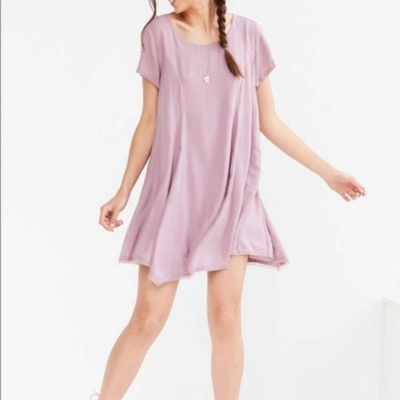 Silence + Noise Anthropology Lilac Babydoll Dress M - Picture 1 of 6